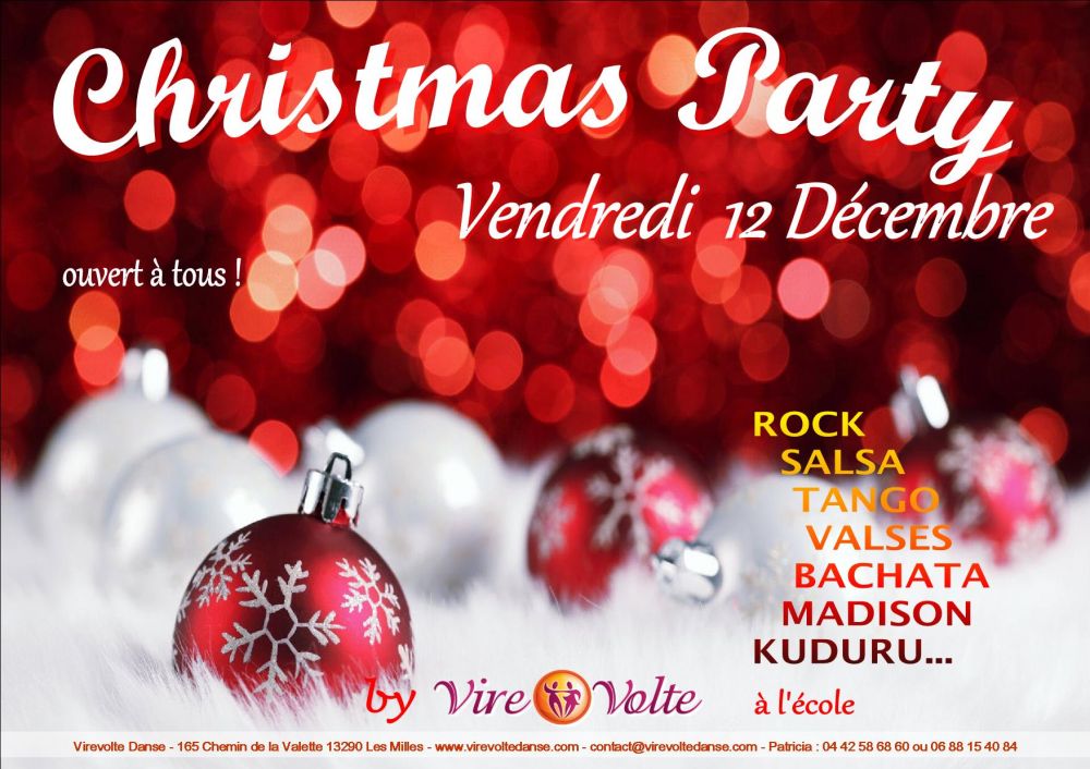 Christmas party soirée toutes danses à Aix Les Milles